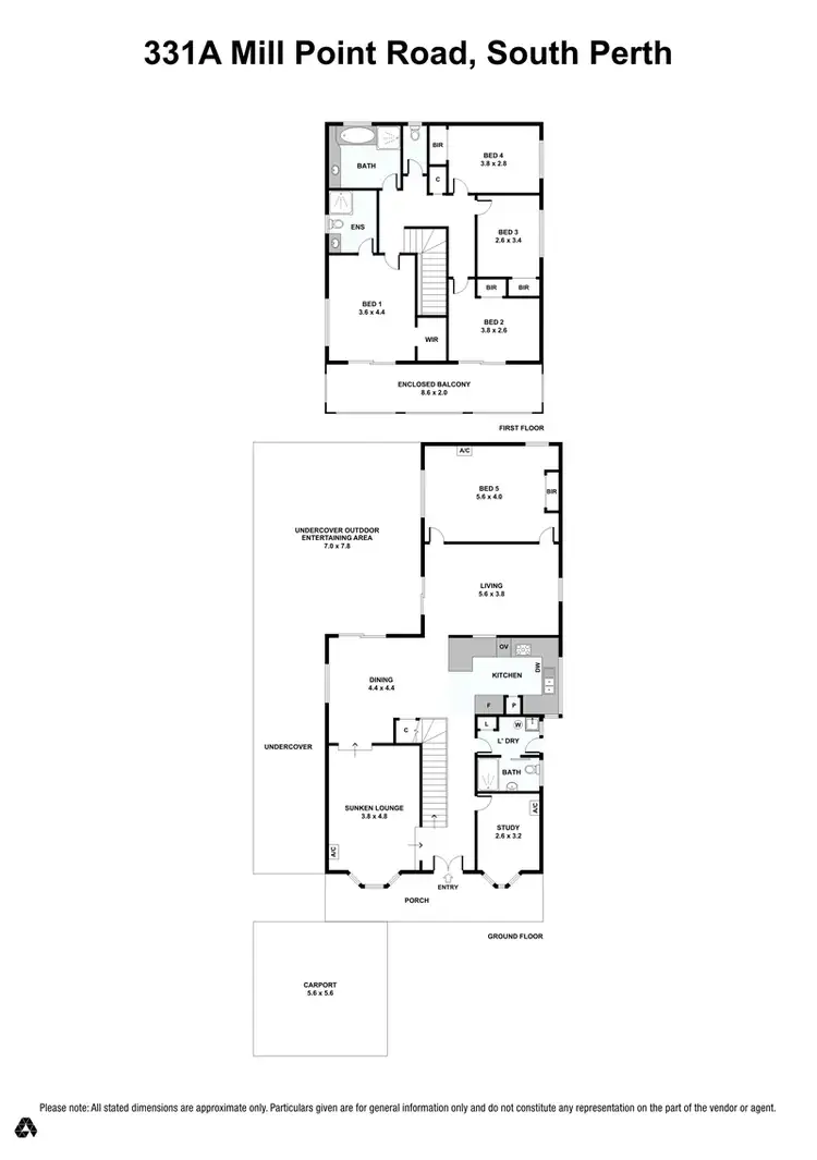 Floorplan of Homely house listing, 331a Mill Point Road, South Perth WA 6151