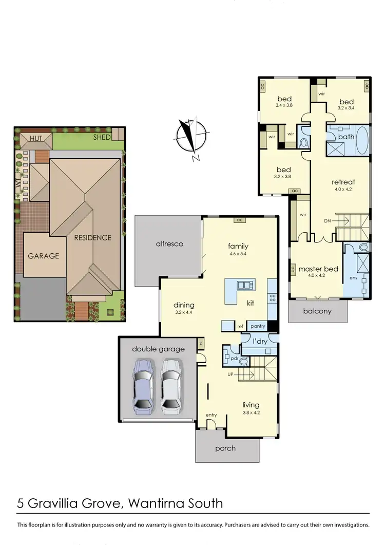 Floorplan of Homely townhouse listing, 5 Gravillia Grove, Wantirna South VIC 3152