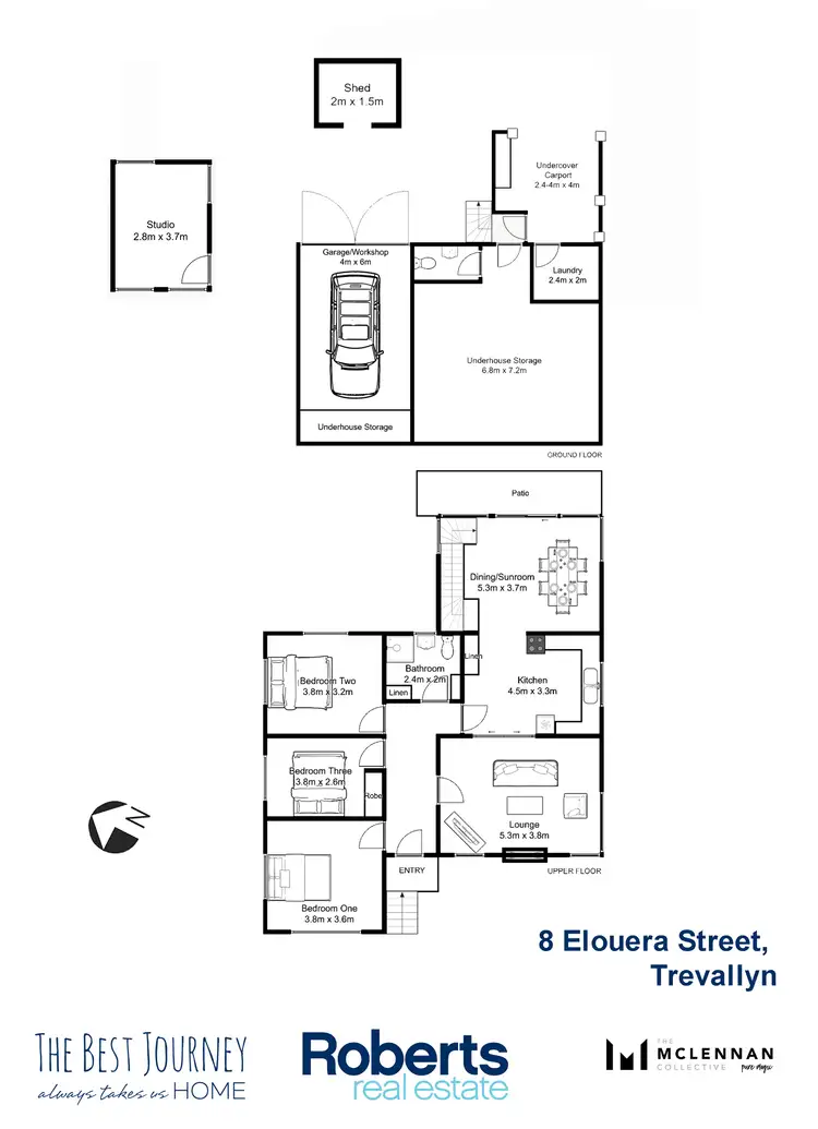 Floorplan of Homely house listing, 8 Elouera Street, Trevallyn TAS 7250