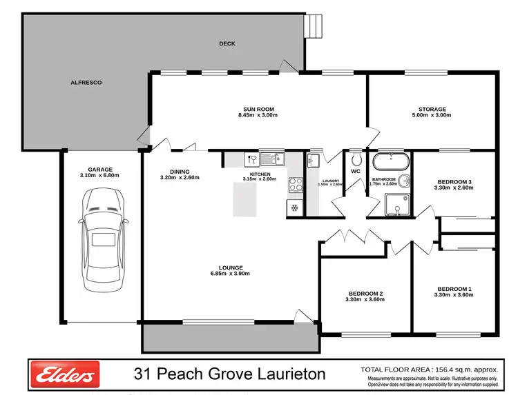 Floorplan of Homely house listing, 31 Peach Grove, Laurieton NSW 2443