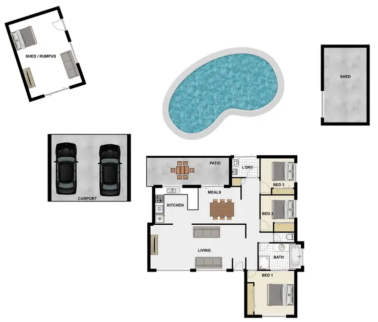 Floorplan of Homely house listing, 18 Boulia Court, Durack QLD 4077