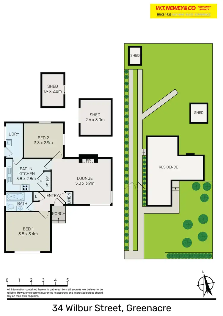 Floorplan of Homely house listing, 34 Wilbur Street, Greenacre NSW 2190