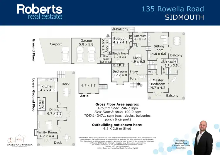 Floorplan of Homely house listing, 135 Rowella Road, Sidmouth TAS 7270