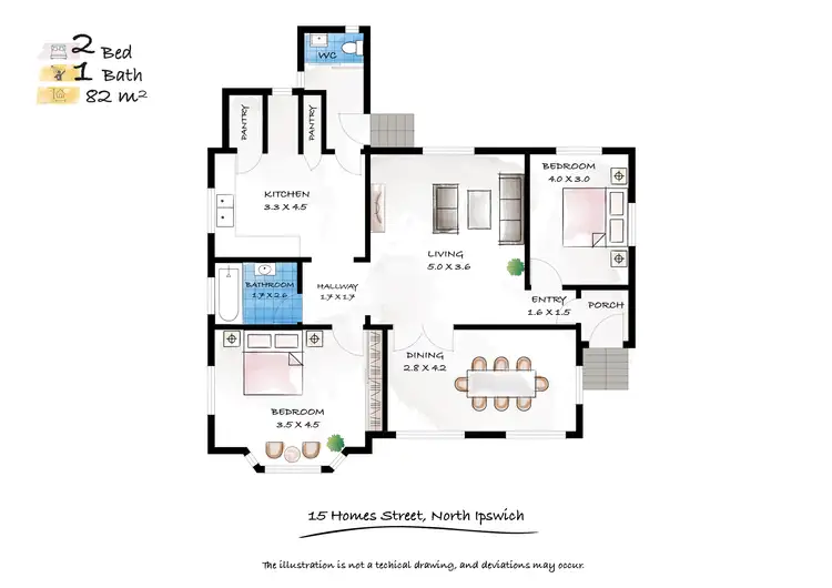 Floorplan of Homely house listing, 15 Holmes Street, North Ipswich QLD 4305
