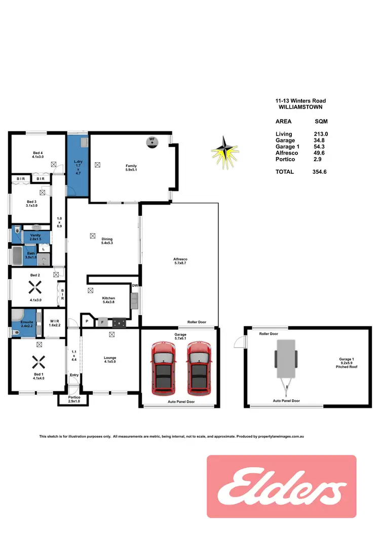 Floorplan of Homely house listing, 11-13 Winters Road, Williamstown SA 5351