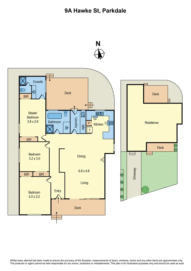 Floorplan of Homely house listing, 9a Hawke Street, Parkdale VIC 3195