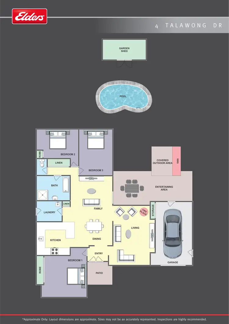 Floorplan of Homely house listing, 4 Talawong Drive, Taree NSW 2430