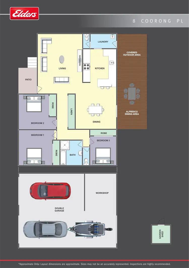 Floorplan of Homely house listing, 8 Coorong Place, Taree NSW 2430