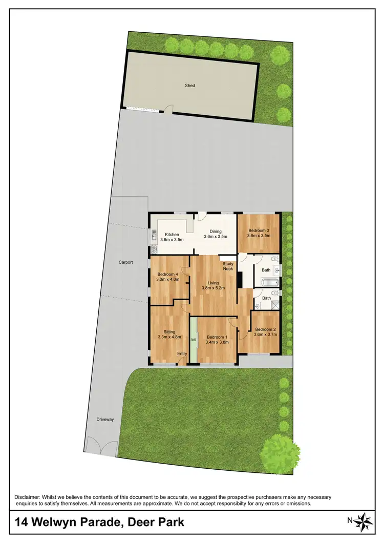 Floorplan of Homely house listing, 14 Welwyn Parade, Deer Park VIC 3023