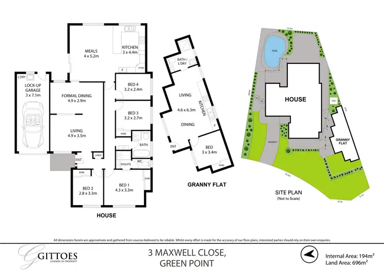 Floorplan of Homely house listing, 3 Maxwell Close, Green Point NSW 2251