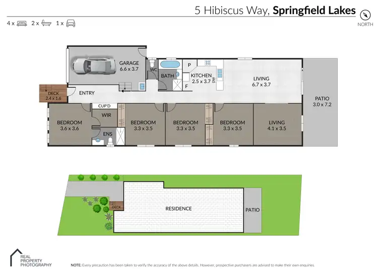 Floorplan of Homely house listing, 5 Hibiscus Way, Springfield Lakes QLD 4300
