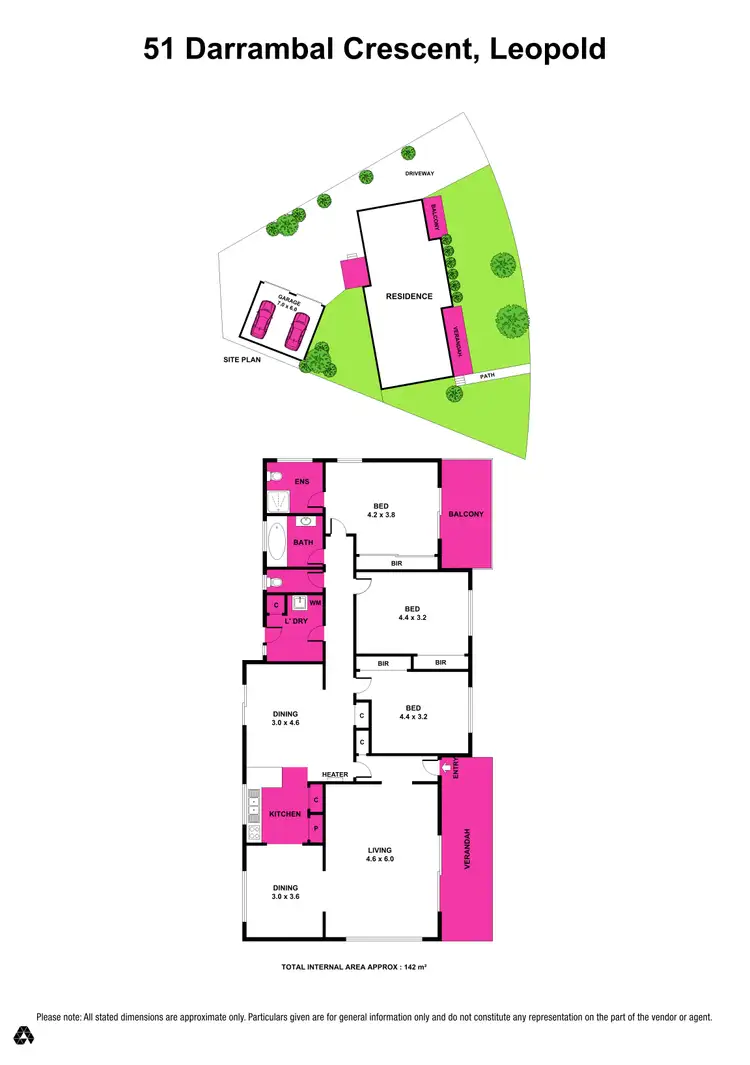 Floorplan of Homely house listing, 51 Darrambal Crescent, Leopold VIC 3224