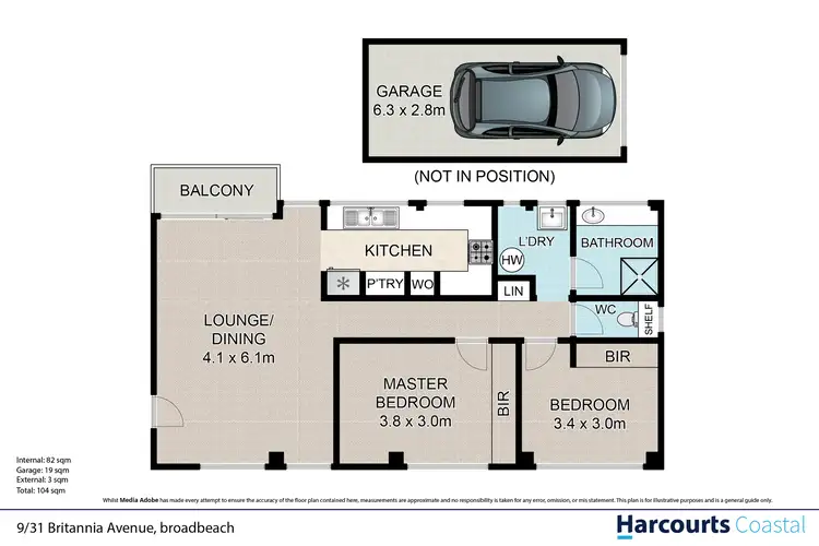 Floorplan of Homely apartment listing, 9/31 Britannia Avenue, Broadbeach QLD 4218