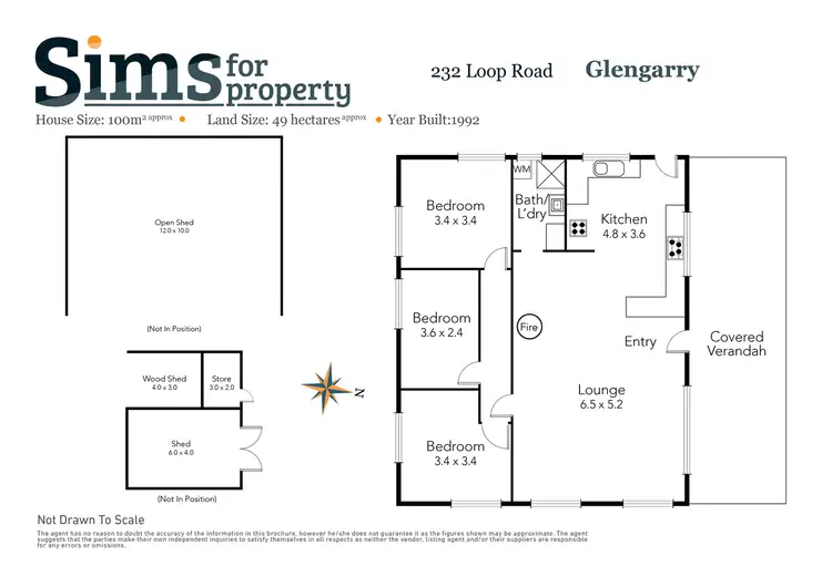 Floorplan of Homely house listing, 232 Loop Road, Glengarry TAS 7275
