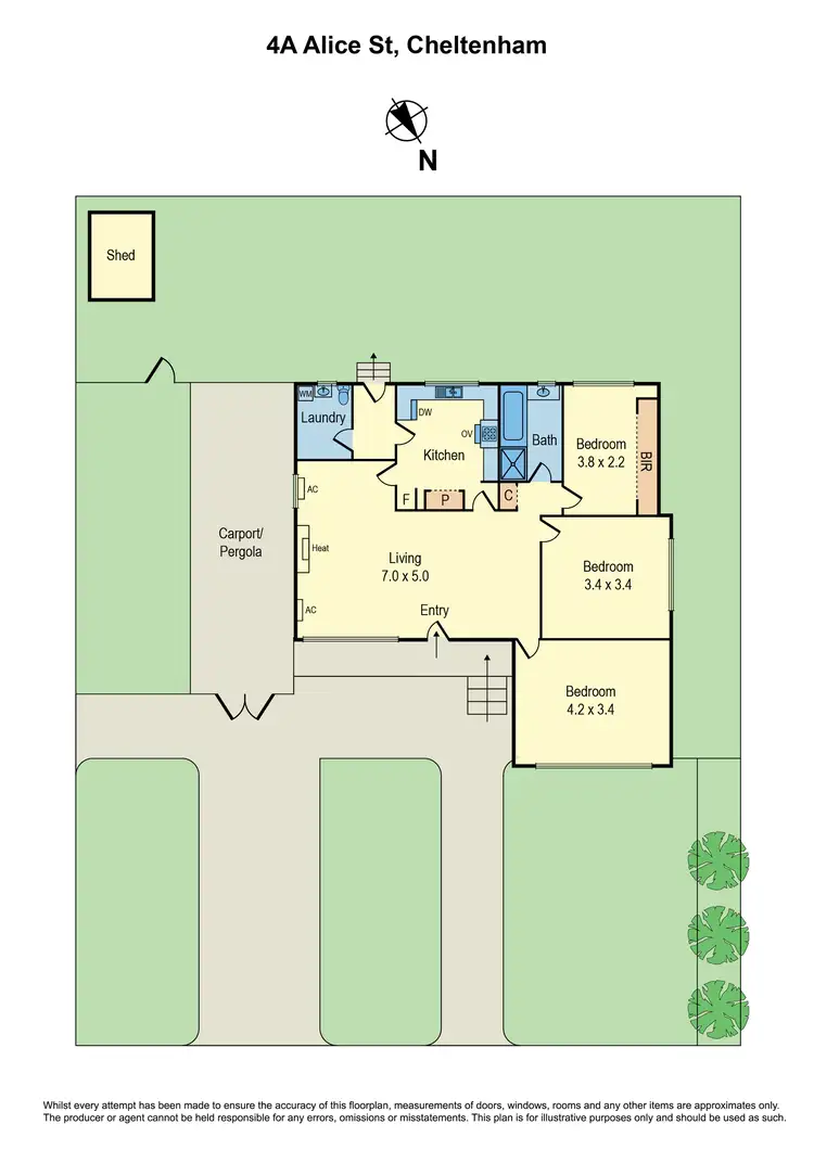 Floorplan of Homely house listing, 4A Alice Street, Cheltenham VIC 3192
