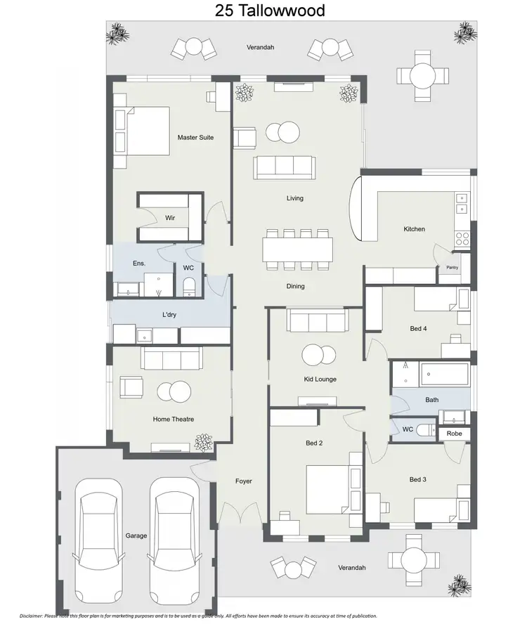 Floorplan of Homely house listing, 25 TALLOWWOOD DRIVE, Donnybrook WA 6239