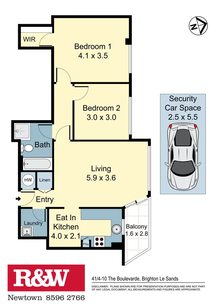 Floorplan of Homely apartment listing, 41/4-10 The Boulevarde, Brighton-le-sands NSW 2216