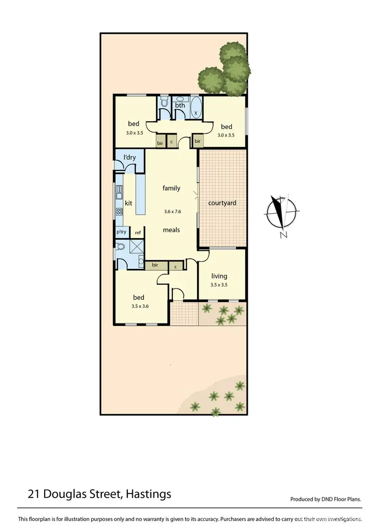 Floorplan of Homely house listing, 21 Douglas Street, Hastings VIC 3915