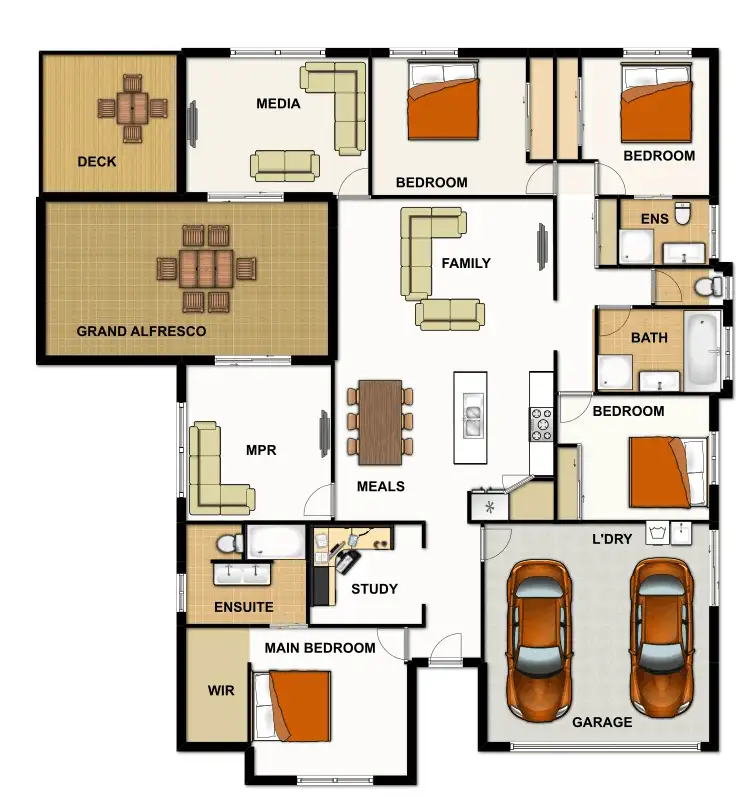Floorplan of Homely house listing, 12 Gardenia Circuit, Heathwood QLD 4110