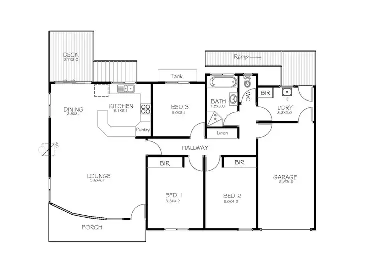 Floorplan of Homely unit listing, 2/102 Dublin Street, Port Lincoln SA 5606