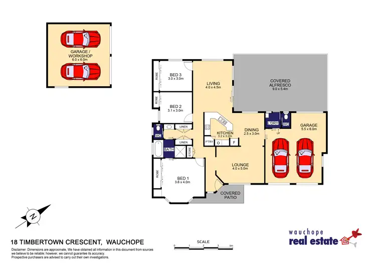 Floorplan of Homely house listing, 18 Timbertown Crescent, Wauchope NSW 2446