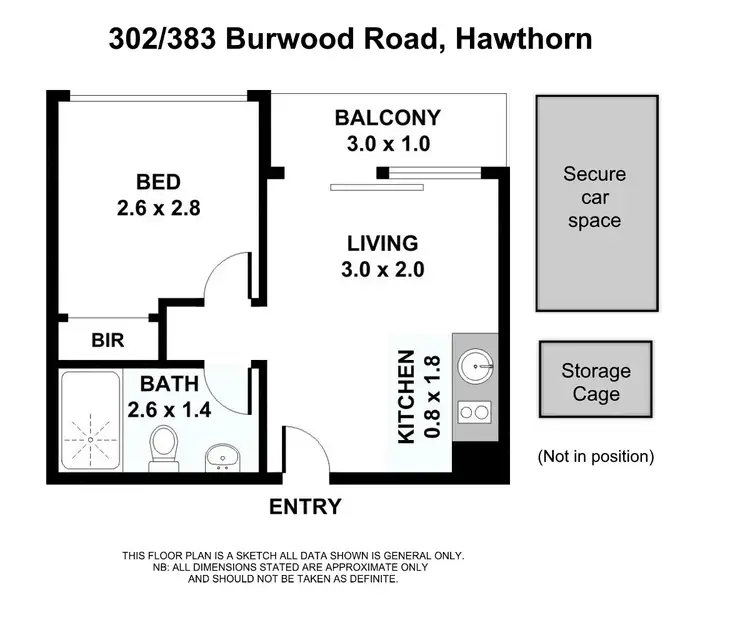 Floorplan of Homely apartment listing, 302/383 Burwood Road, Hawthorn VIC 3122