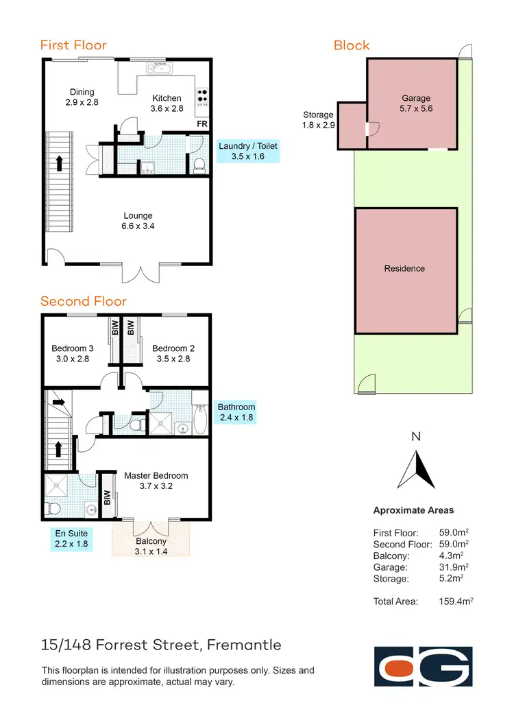 Floorplan of Homely house listing, 15/148 Forrest Street, Fremantle WA 6160