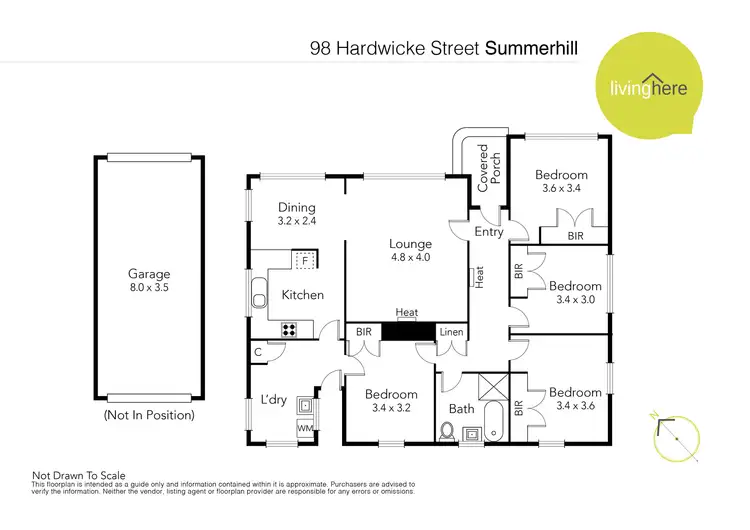 Floorplan of Homely house listing, 98 Hardwicke Street, Summerhill TAS 7250