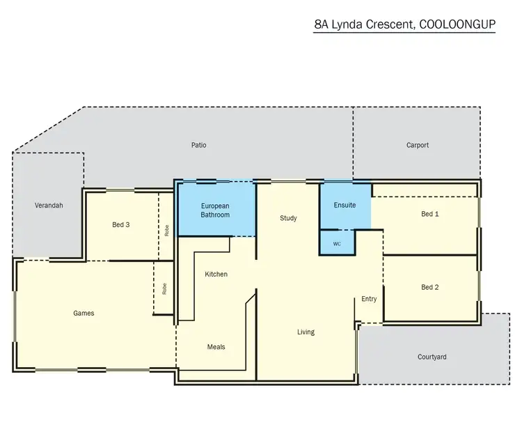 Floorplan of Homely house listing, 8A Lynda Crescent, Cooloongup WA 6168