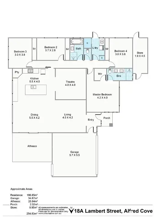 Floorplan of Homely house listing, 18A Lambert Street, Alfred Cove WA 6154