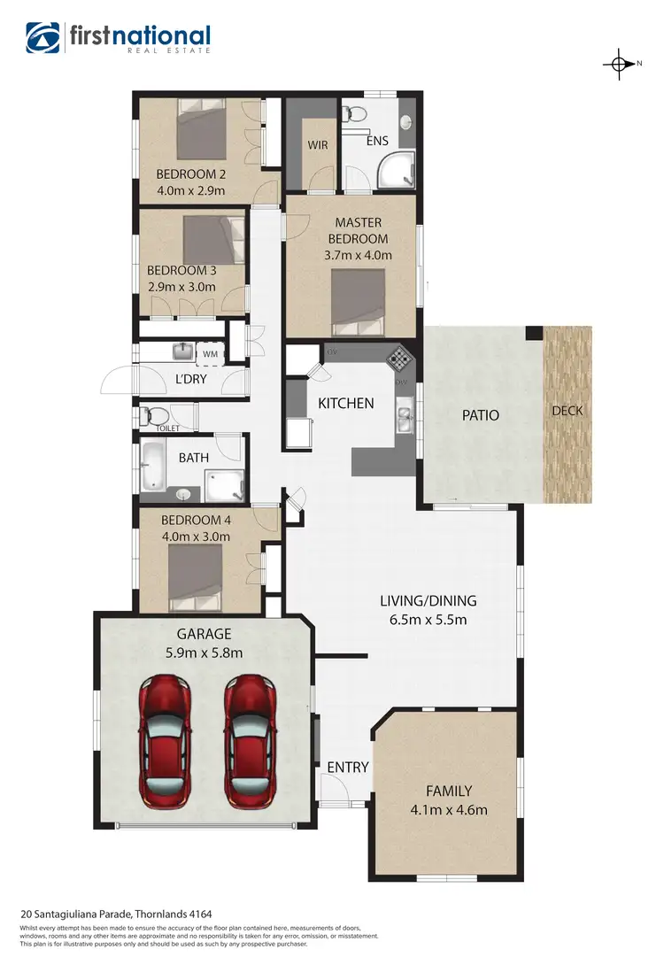 Floorplan of Homely house listing, 20 Santagiuliana Parade, Thornlands QLD 4164