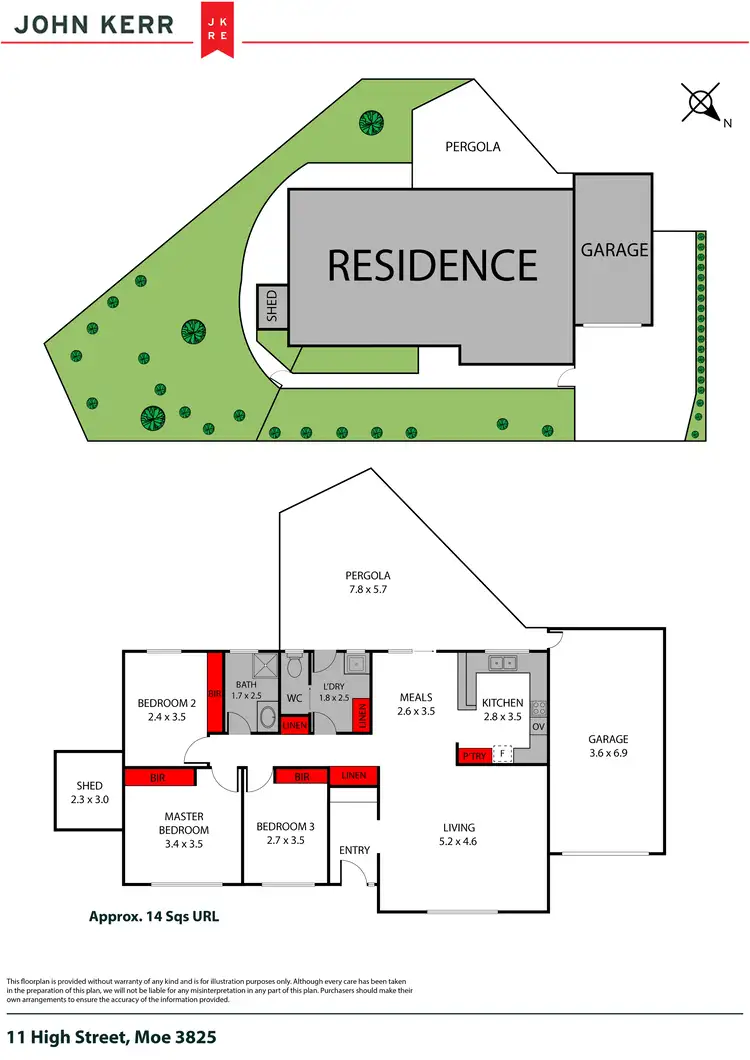 Floorplan of Homely townhouse listing, 11a High Street, Moe VIC 3825