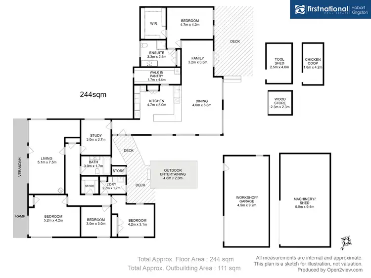 Floorplan of Homely house listing, 3412 Channel Highway, Woodbridge TAS 7162