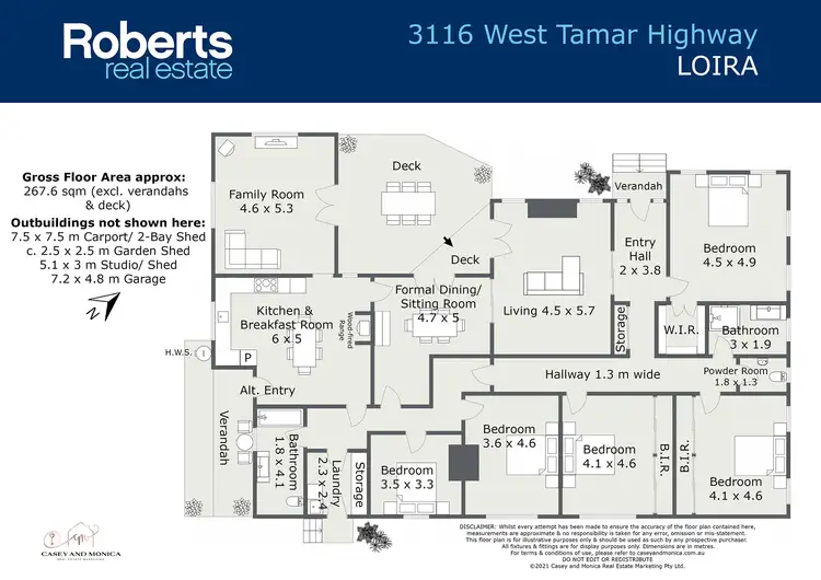 Floorplan of Homely house listing, 3116 West Tamar Highway, Loira TAS 7275