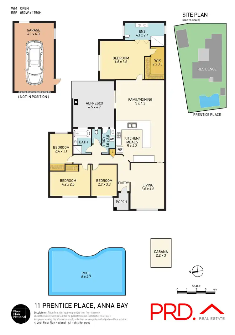 Floorplan of Homely house listing, 11 Prentice Place, Anna Bay NSW 2316