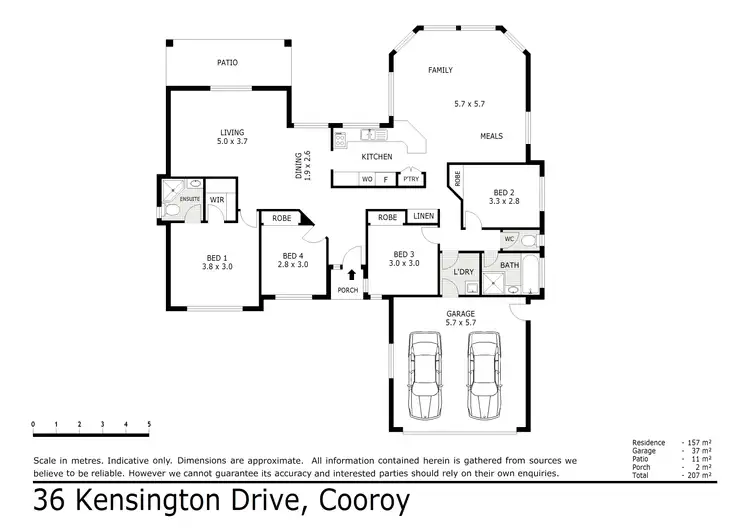 Floorplan of Homely house listing, 36 Kensington Drive, Cooroy QLD 4563