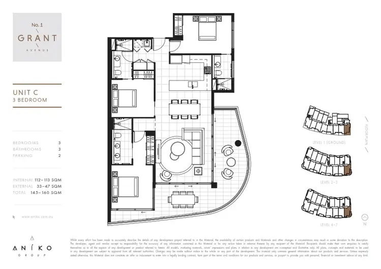 Floorplan of Homely unit listing, 1501/1 Grant Avenue, Hope Island QLD 4212