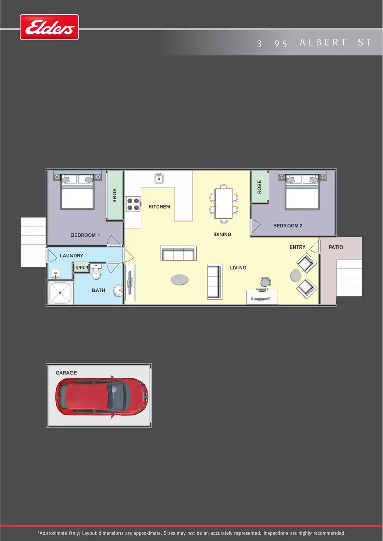 Floorplan of Homely unit listing, 3/95 Albert Street, Taree NSW 2430