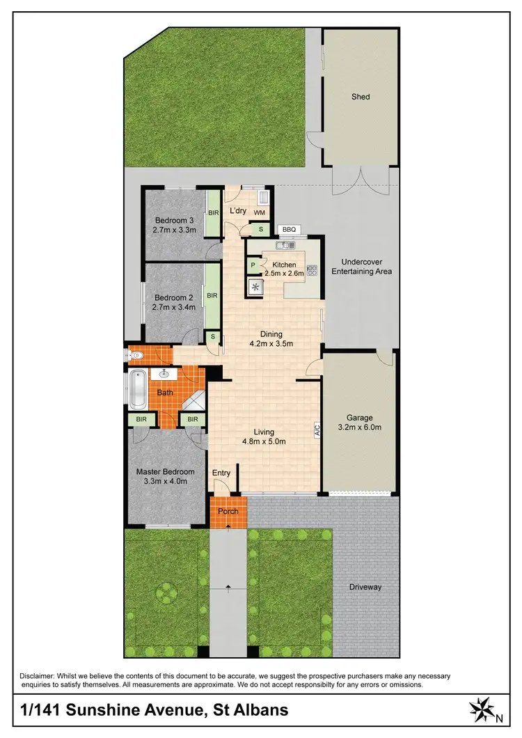 Floorplan of Homely house listing, 1/141 Sunshine Avenue, St Albans VIC 3021
