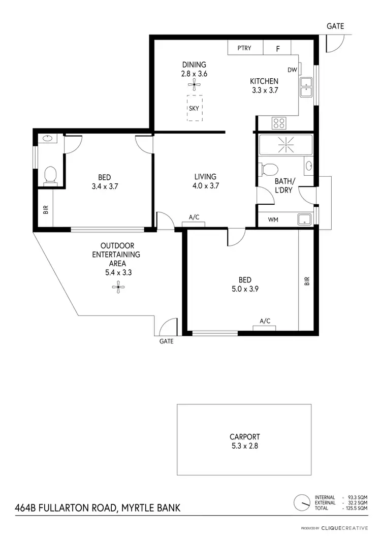 Floorplan of Homely house listing, 464B Fullarton Road, Myrtle Bank SA 5064