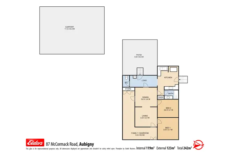 Floorplan of Homely rural property listing, 87 McCormack Road, Aubigny QLD 4401
