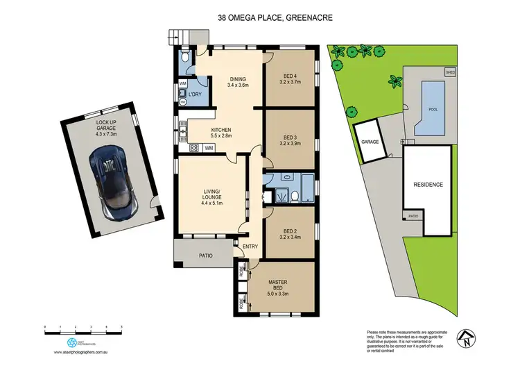 Floorplan of Homely house listing, 38 Omega Place, Greenacre NSW 2190