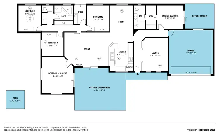 Floorplan of Homely house listing, 25 McGuire Court, Hackham SA 5163