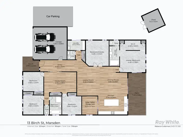 Floorplan of Homely house listing, 13 Birch Street, Marsden QLD 4132