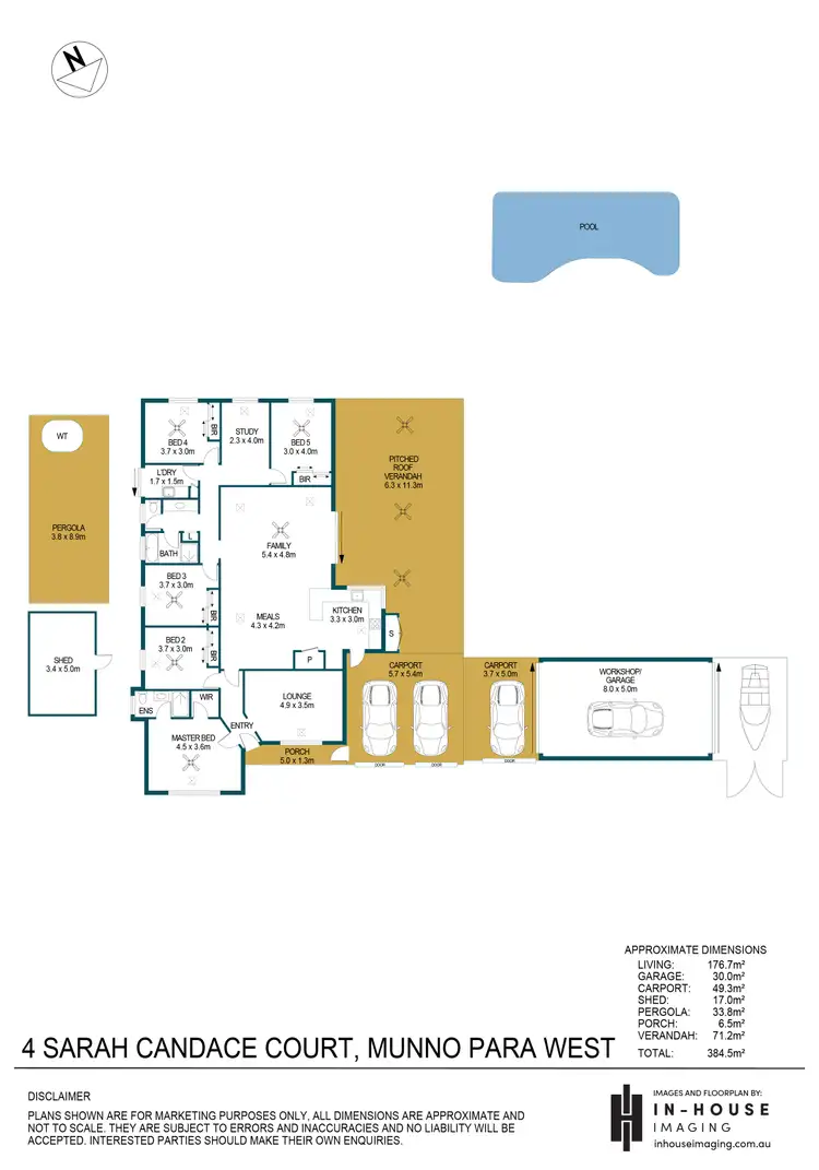 Floorplan of Homely house listing, 4 Sarah Candace Court, Munno Para West SA 5115