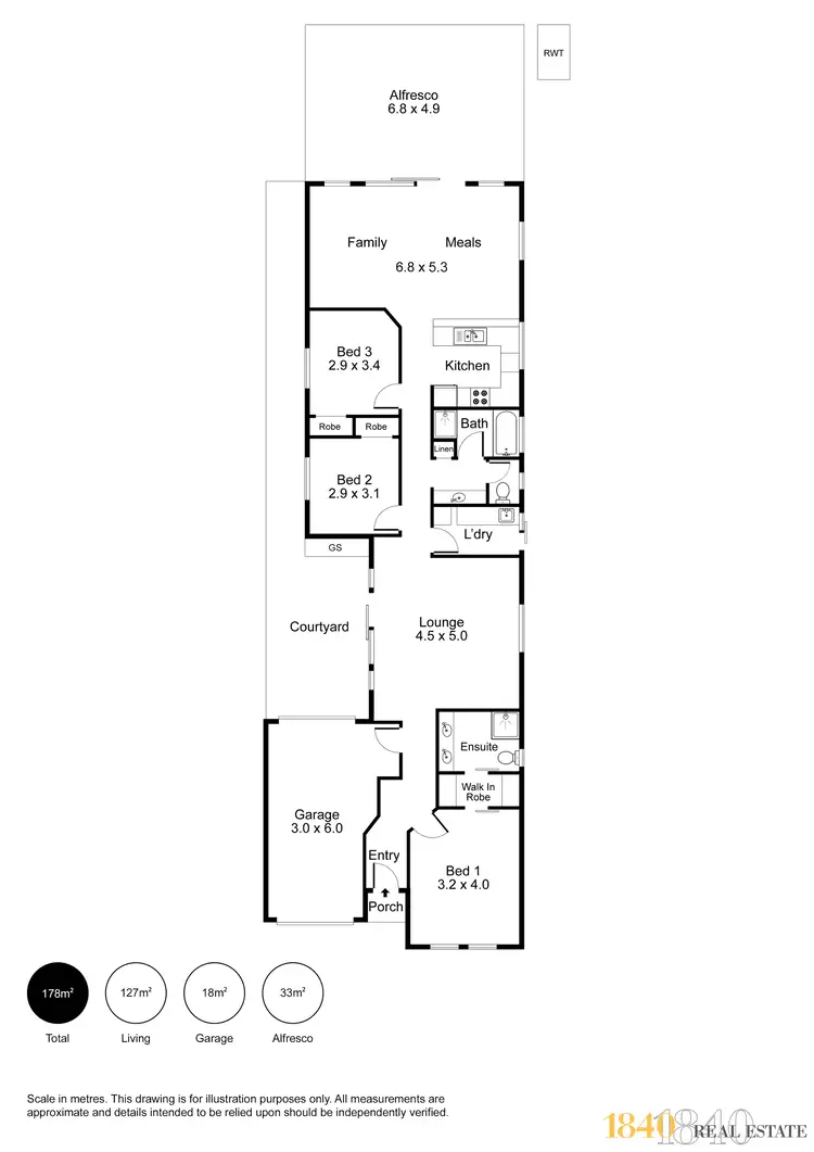 Floorplan of Homely house listing, 4A Byron Avenue, Clovelly Park SA 5042