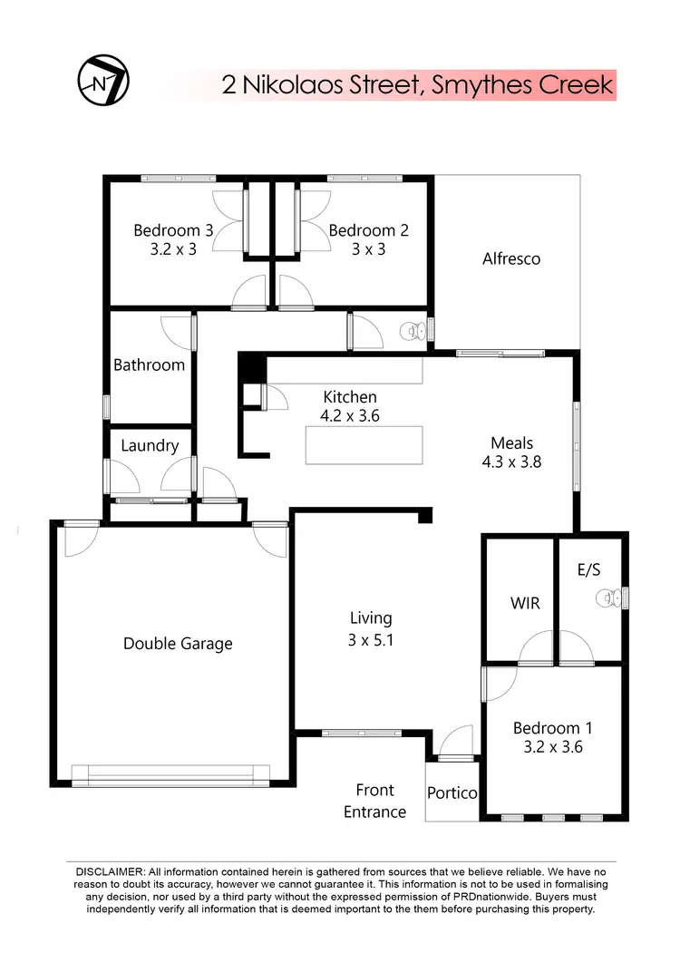 Floorplan of Homely house listing, 2 Nikolaos Street, Smythes Creek VIC 3351