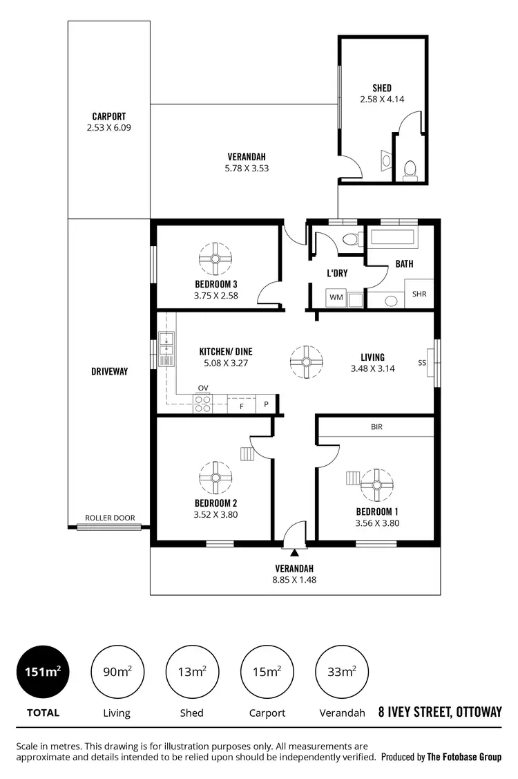 Floorplan of Homely house listing, 8 Ivey Street, Ottoway SA 5013