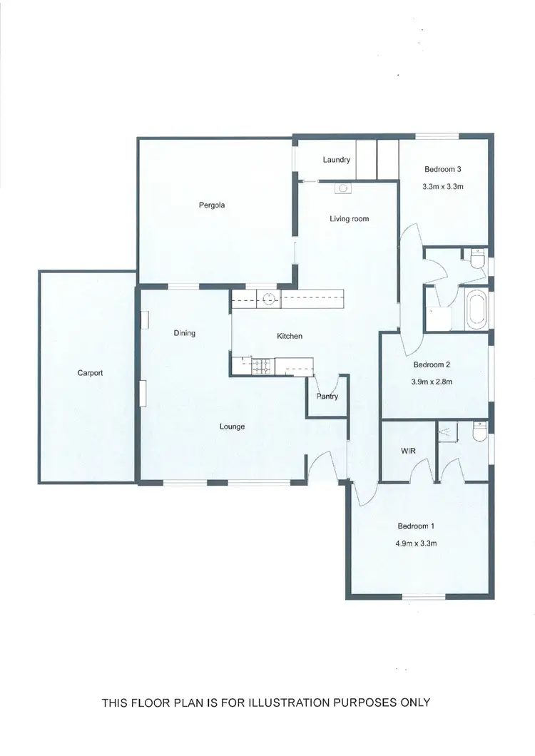 Floorplan of Homely house listing, 6 GILBERT DRIVE, Naracoorte SA 5271