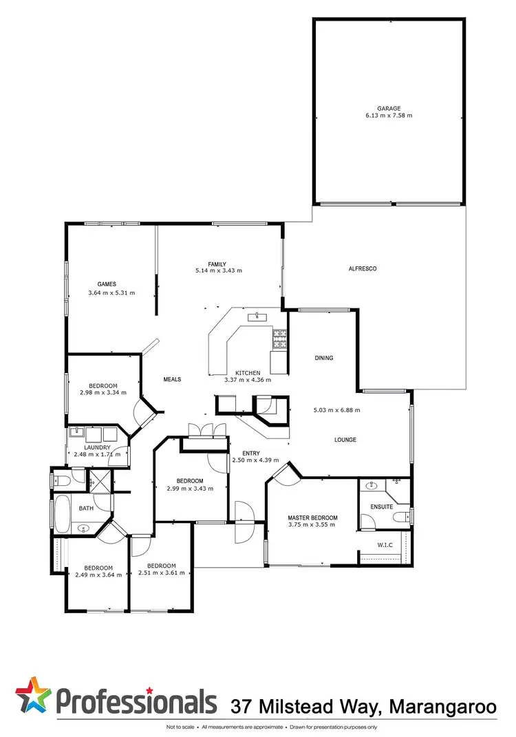 Floorplan of Homely house listing, 37 Milstead Way, Marangaroo WA 6064